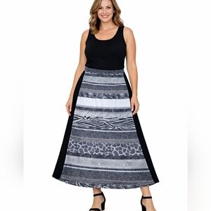 Cato L Animal Print Maxi Work Office Corp Career Sasual Pull On Boho